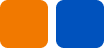 fluorescent orange/black blue (2147)
